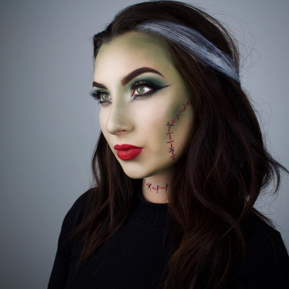 Bride of Frankenstein makeup and hair