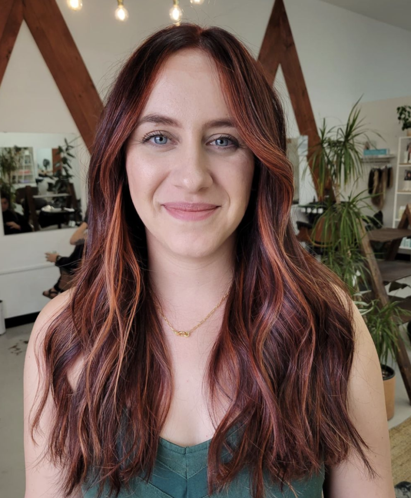 Trending Now: Cinnamon Red Balayage Hair Color