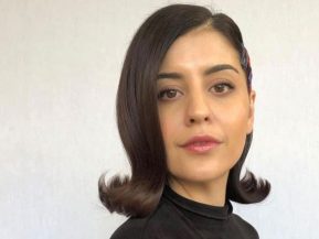 woman with a flip hairstyle