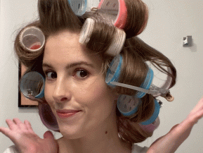hoco hair styles hot rollers